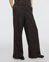 Wide-Leg High-Rise Pull-On Pant