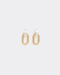 Two-Tone Link Earrings