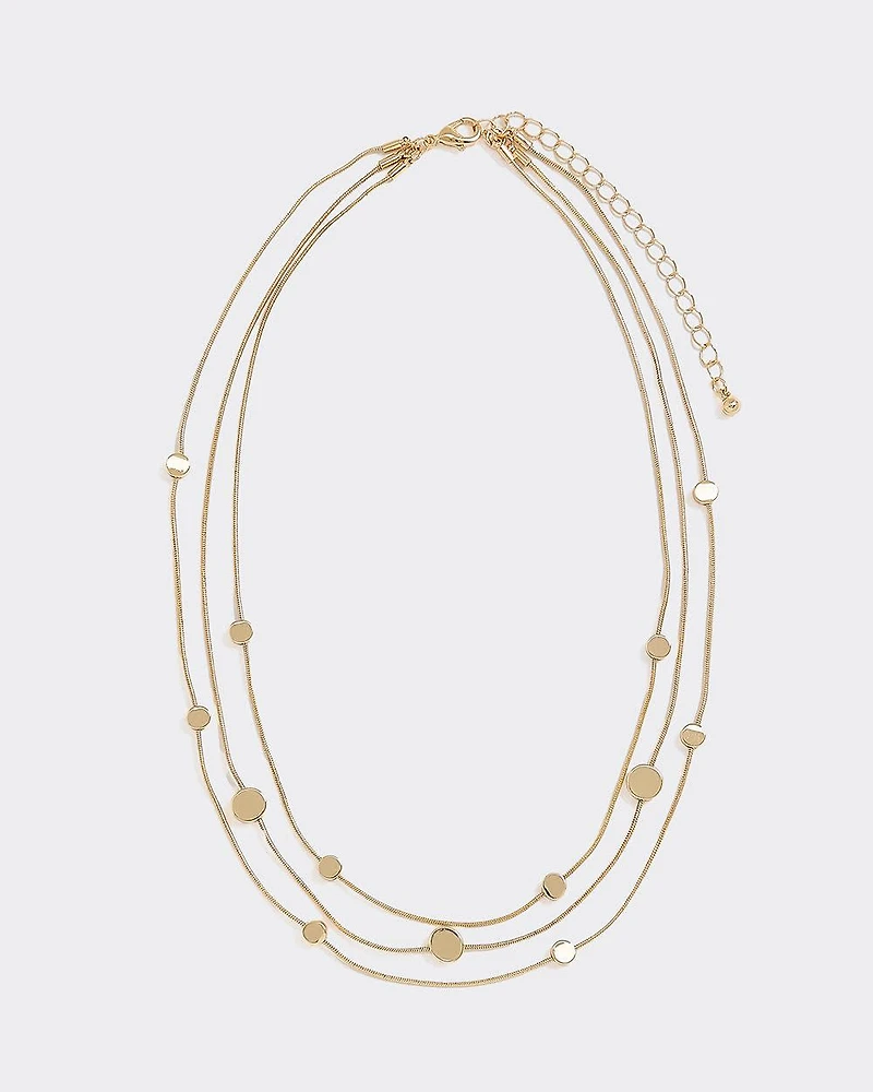 Three-Layer Beaded Necklace