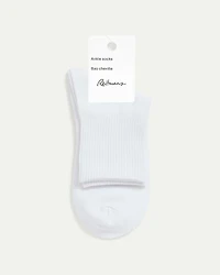 Ribbed Cotton Anklet Socks