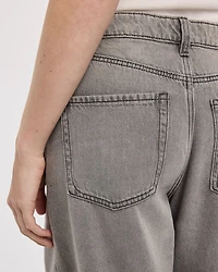 Jean à jambe large et taille haute