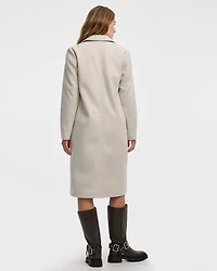 Long Coat with Two-Button Closure