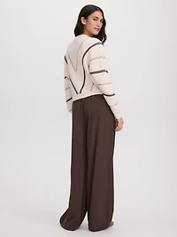 Long-Dolman-Sleeve Crew-Neck Pullover