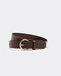 Ceinture en faux cuir avec boucle ronde