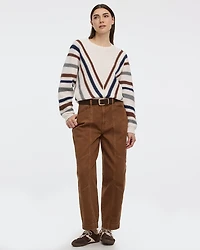 Pantalon utilitaire taille haute à jambe ballon