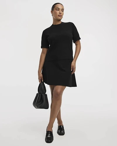 Mini jupe avec taille élastique