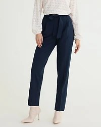 Tapered-Leg High-Rise Pant with Sash - Curvy Fit The Timeless