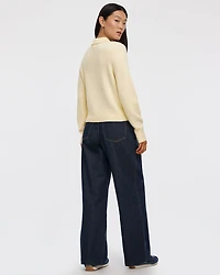 Long-Sleeve Polo Sweater