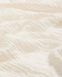 Crinkled Scarf with Raw Edges