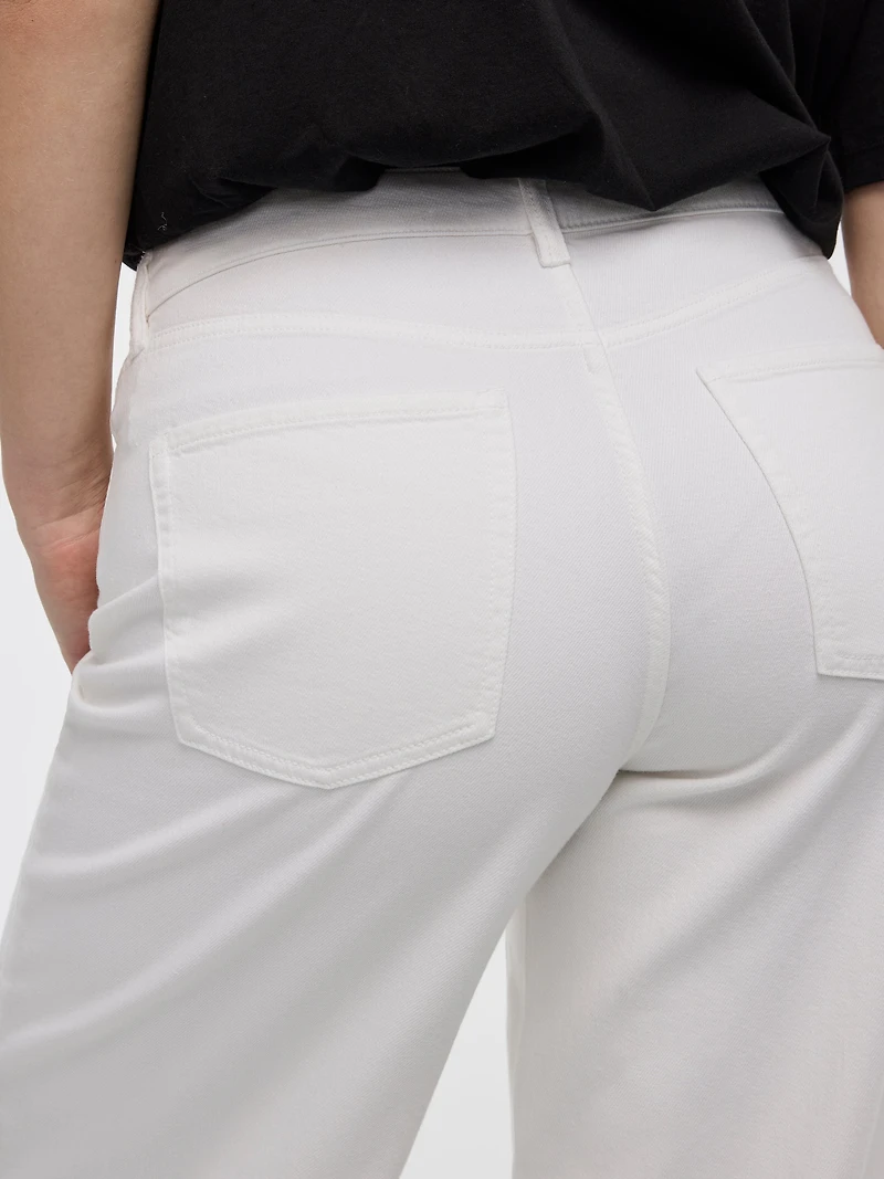 Jean à jambe large et taille haute - Coupe Courbes