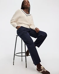 Pantalon utilitaire taille haute à jambe ballon