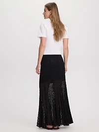 Jupe maxi en dentelle