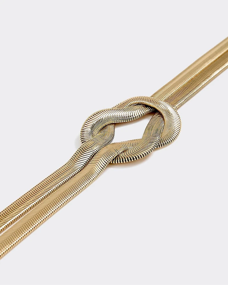 Chain Belt with Knot