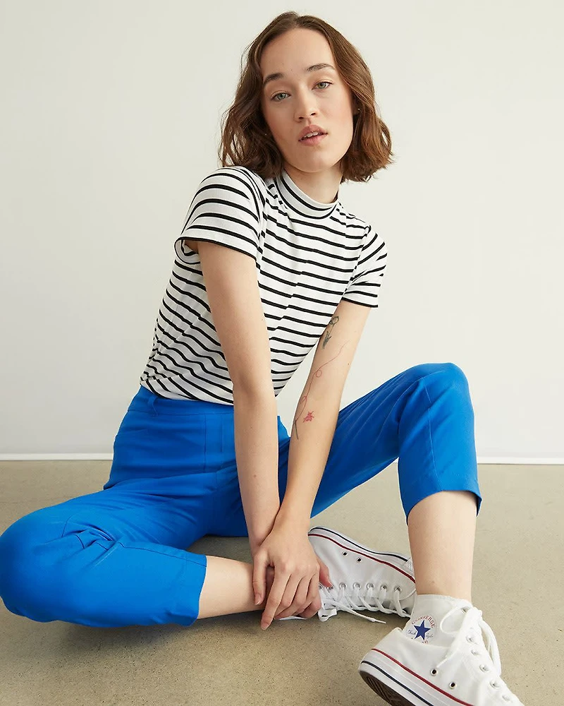 Pantalon cheville à taille haute et jambe étroite - L'Iconique (MD) Long