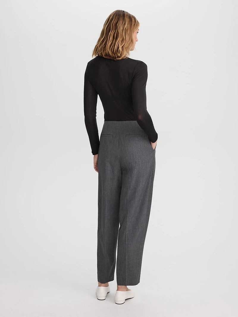 Pantalon taille mi-haute à jambe ballon - L’Intemporelle