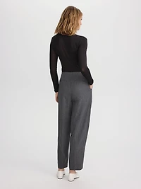 Pantalon taille mi-haute à jambe ballon - L’Intemporelle
