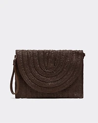 Sac à main enveloppe en paille