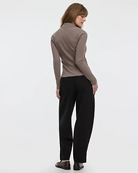 Long-Sleeve Polo Sweater