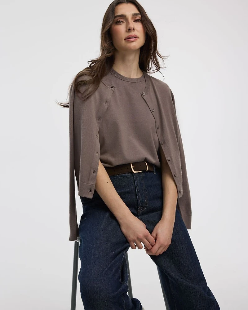 Crew-Neck Sweater Tee - R Essentials