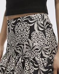 Mini Skirt with Ruffled Hem