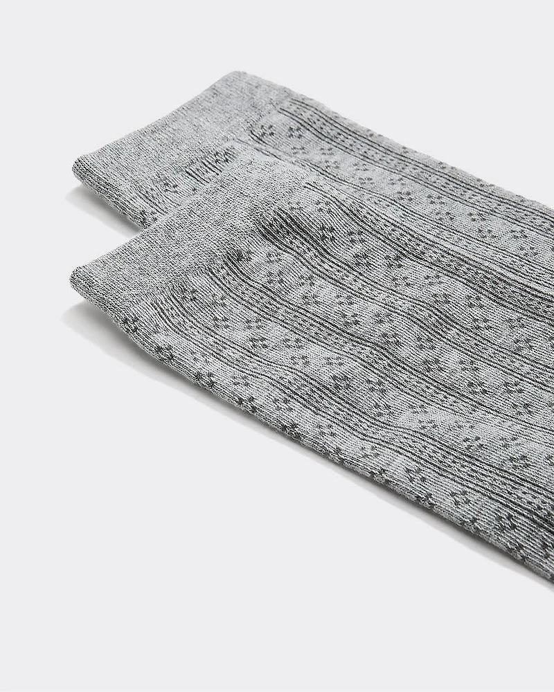 Bas classiques en mailles pointelle