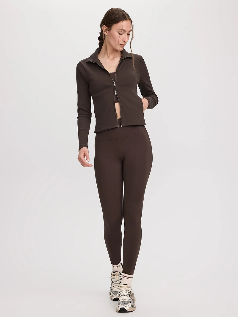 Ribbed Fitted Jacket - Hyba
