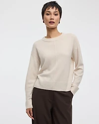 Cashmere-Blend Crew-Neck Pullover