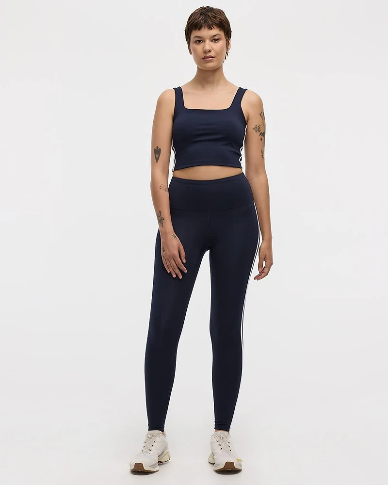 High-Rise Pulse Legging with Contrast Stitches