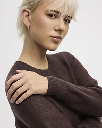 PlushSoft Long-Sleeve Crew-Neck Dress