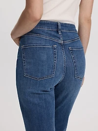 Jean à jambe évasée et taille haute