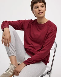 Pull à manches longues et col rond - Dry-Lux (MD) Hyba Essentiels