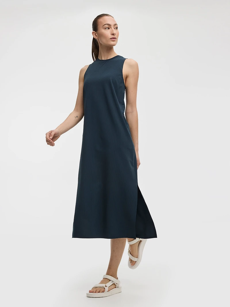 Robe midi texturée sans manches - Hyba
