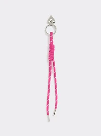 Cord Bag Charm with Heart