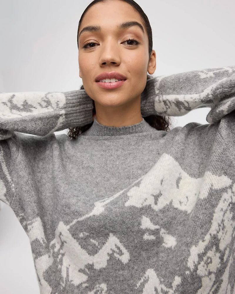 Long-Sleeve Turtleneck Sweater - Hyba