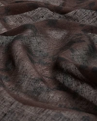 Lightweight Scarf with Two-Tone Floral Pattern