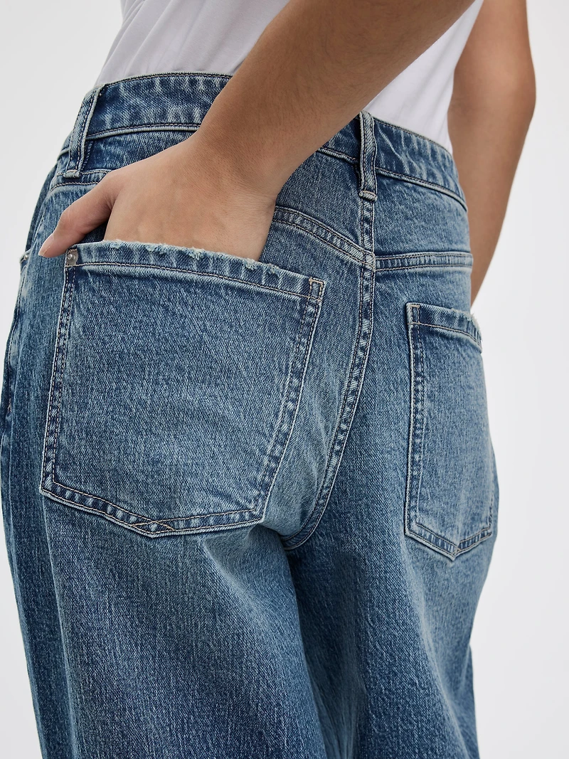 Jean ample à taille mi-haute - Coupe Courbes