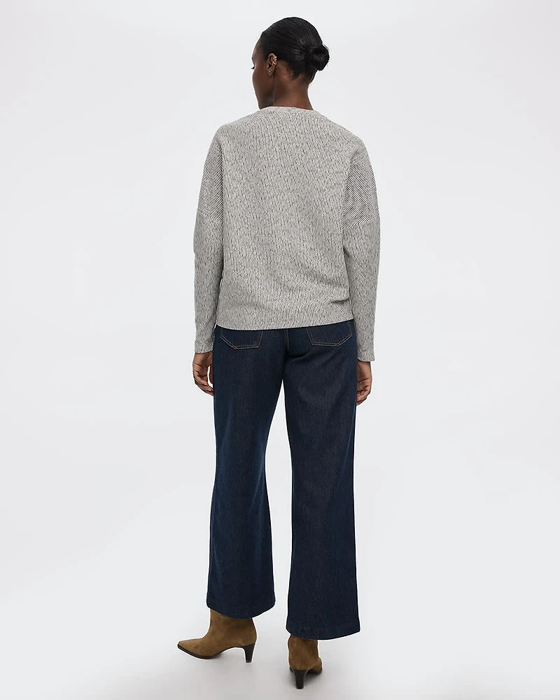 Long-Sleeve Crew-Neck Top