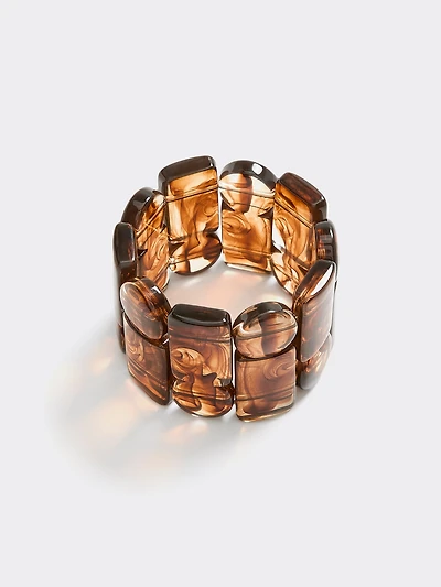 Bracelet en bâtons marbrés