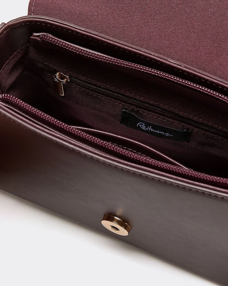 Faux Leather Crossbody Bag