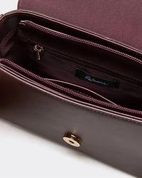 Faux Leather Crossbody Bag