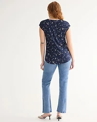 Extended-Sleeve V-Neck Tunic