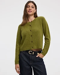 Long-Sleeve Crew-Neck PlushSoft Cardigan