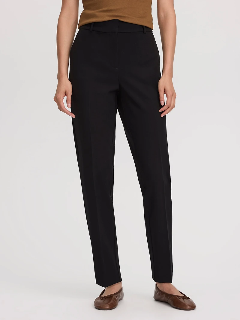 Slim-Leg High-Rise Ankle Pant
