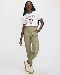 Pantalon jogger en popeline avec poches cargo - Long