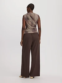 Sleeveless Draped Top