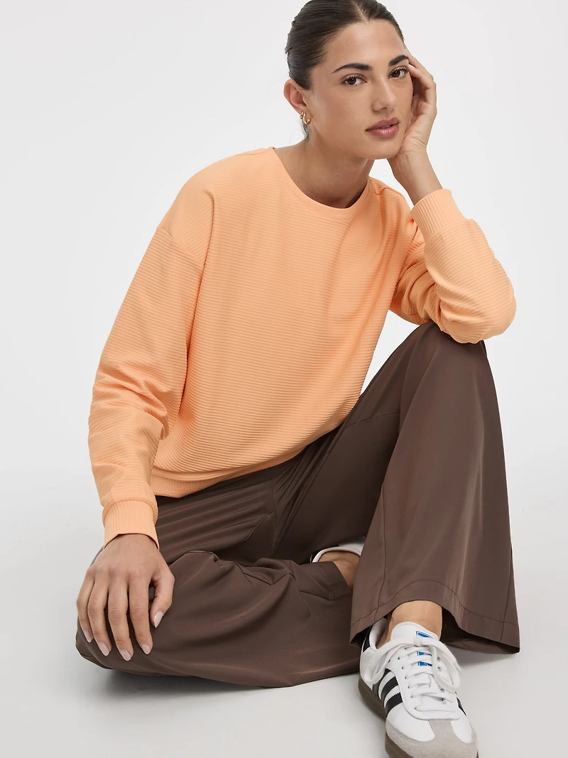 Pull à col rond avec zips - Hyba