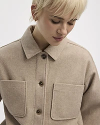 Veste-chemise longue avec poches