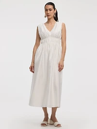 Sleeveless V-Neck Maxi Dress