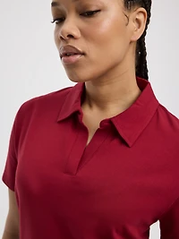 Robe polo midi à manches courtes - Hyba