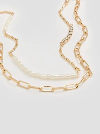 Double-Layer Short Necklace